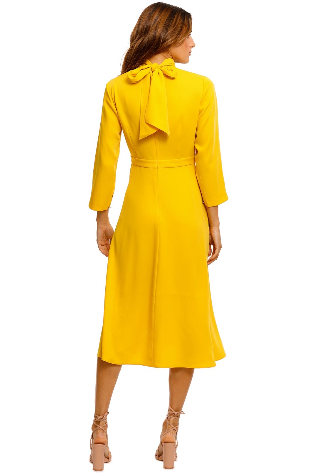 Ted baker mustard best sale dress