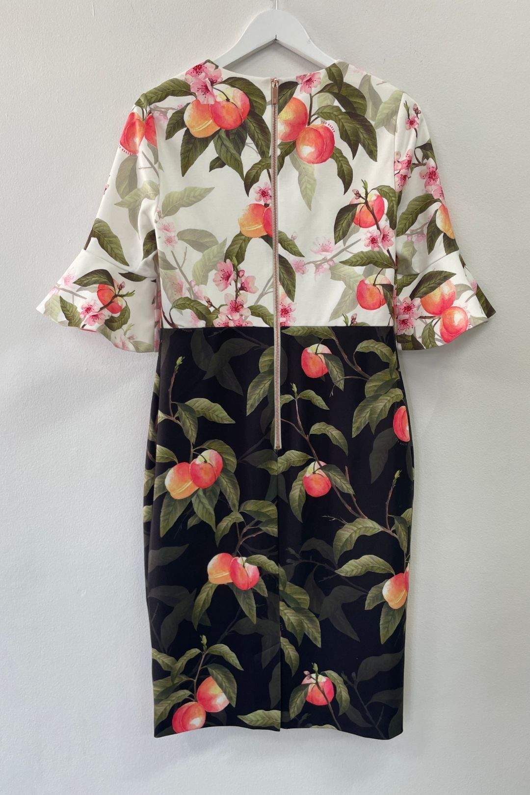 Ted Baker - Peach Blossom Print Midi Dress