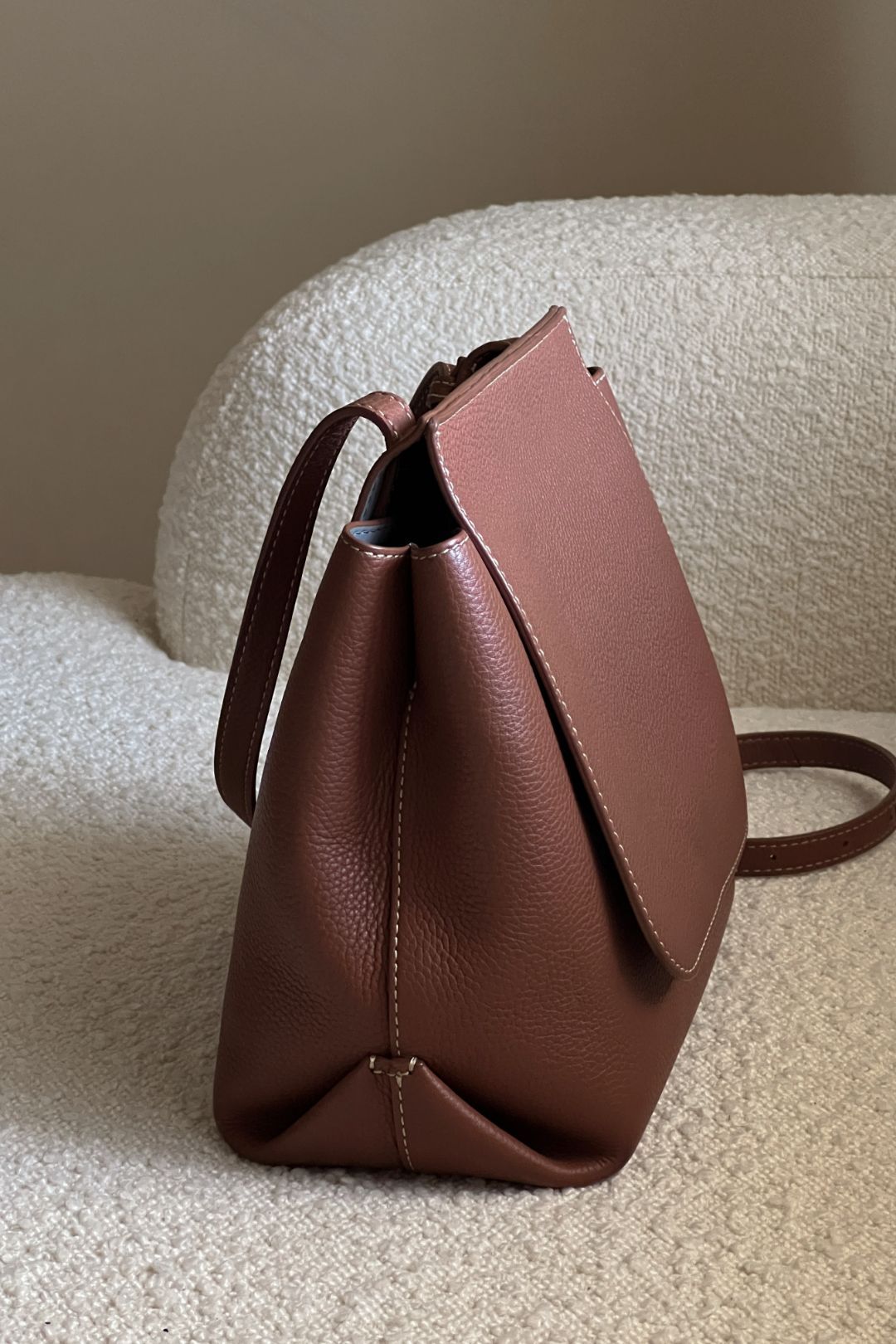 Oroton Margot Medium Satchel in Brown