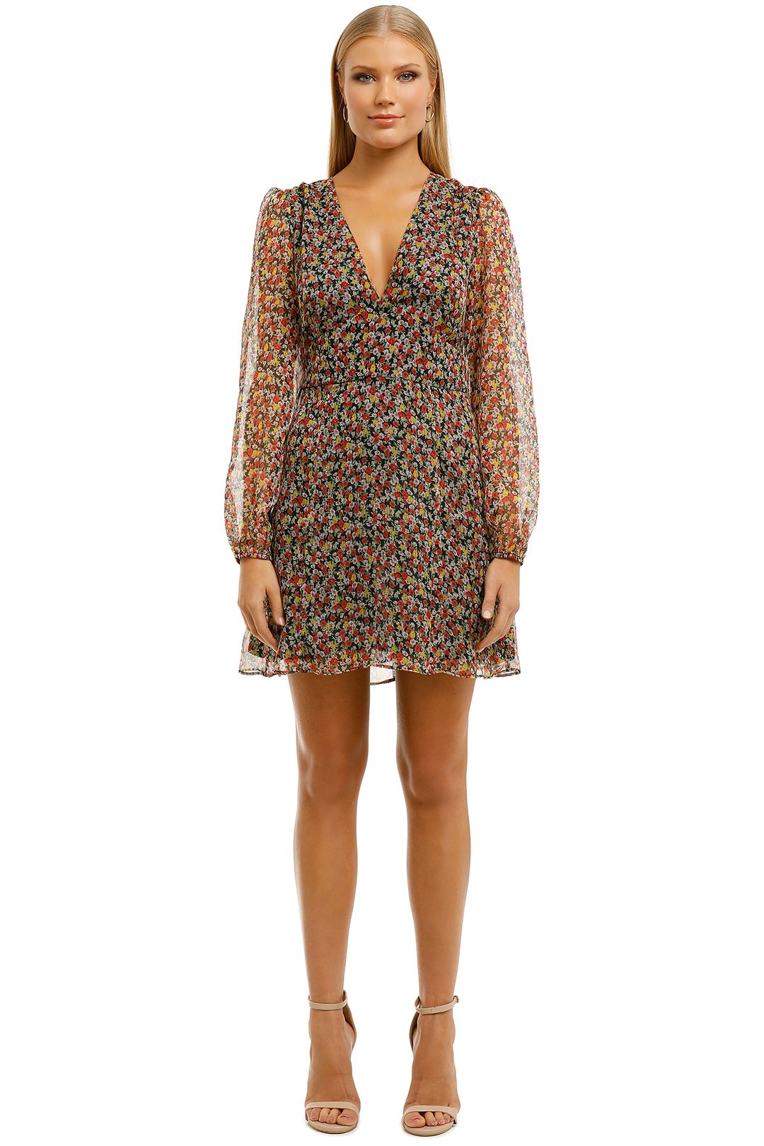 The-East-Order-Brooklyn-LS-Mini-Dress-Sunrise-Bouquet-Front
