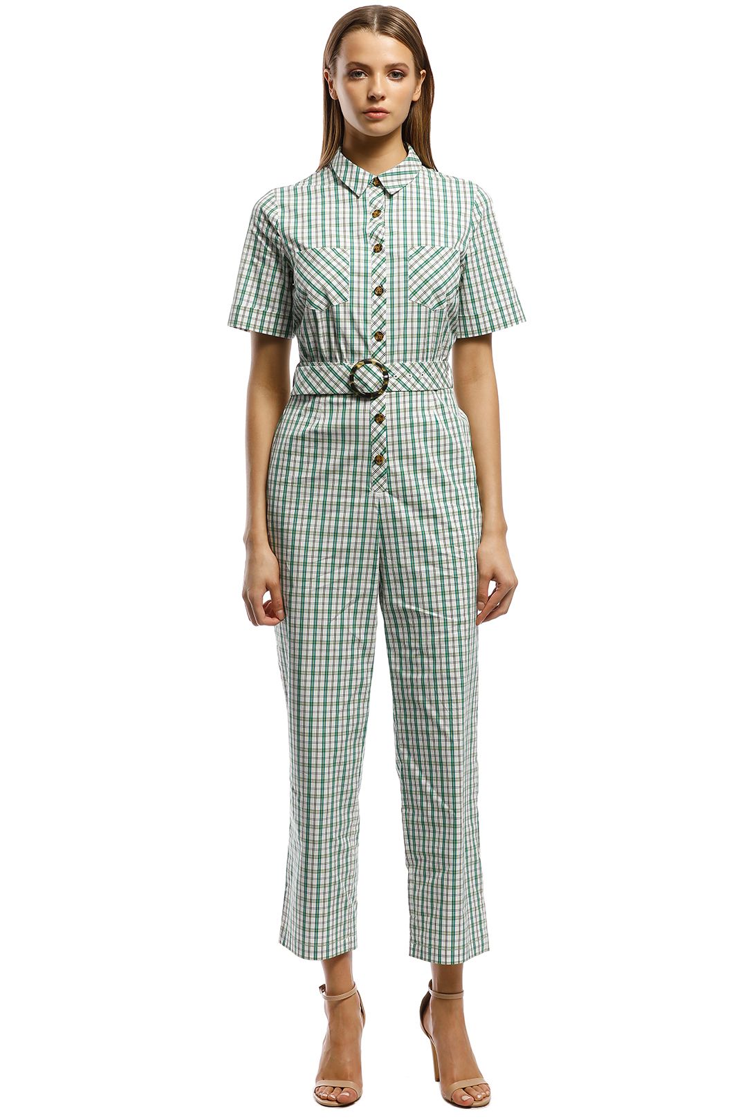 The East Order - Gaia Jumpsuit - Green - Front
