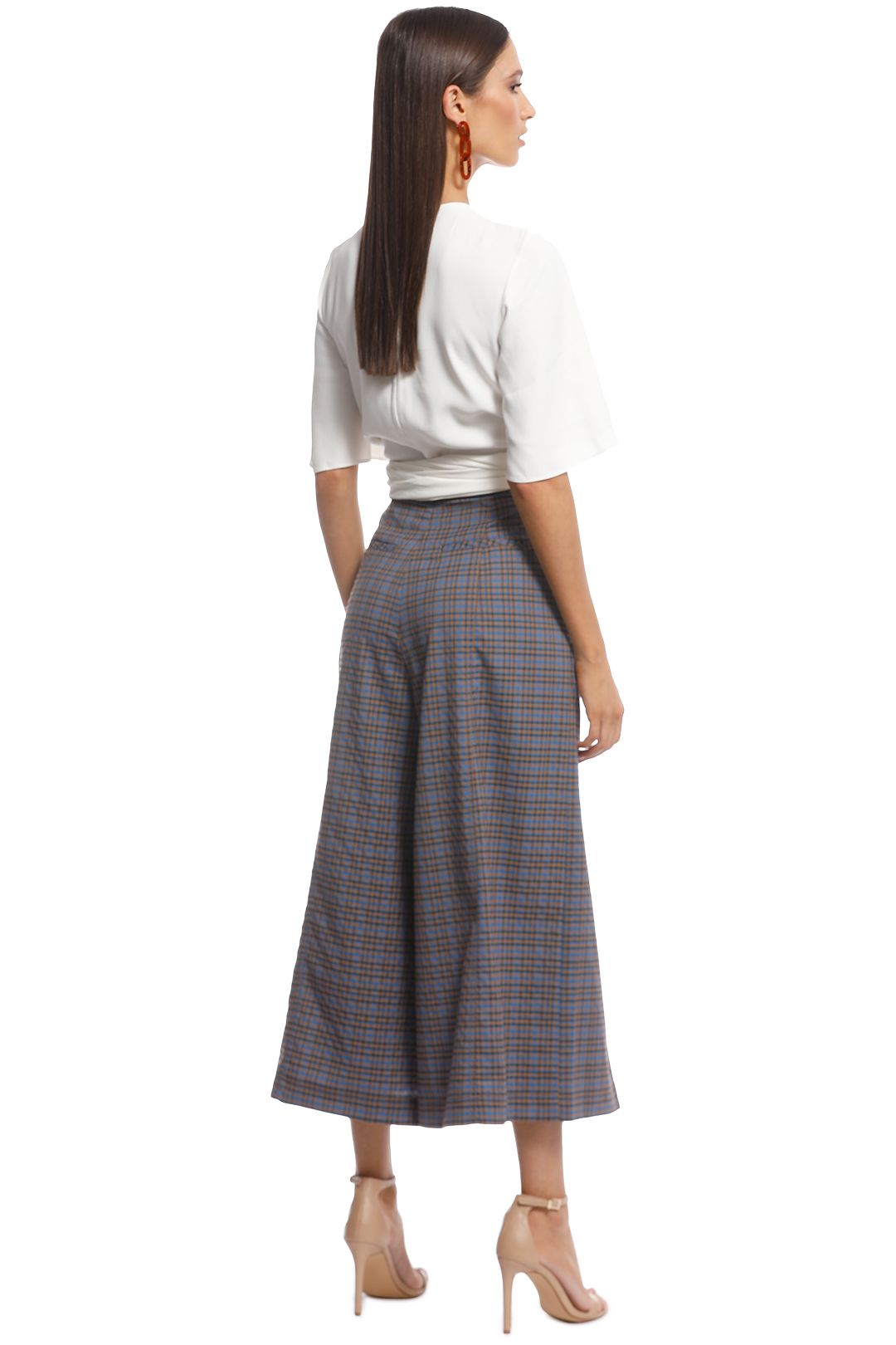 The East Order - Melody Pant - Blue Check - Back