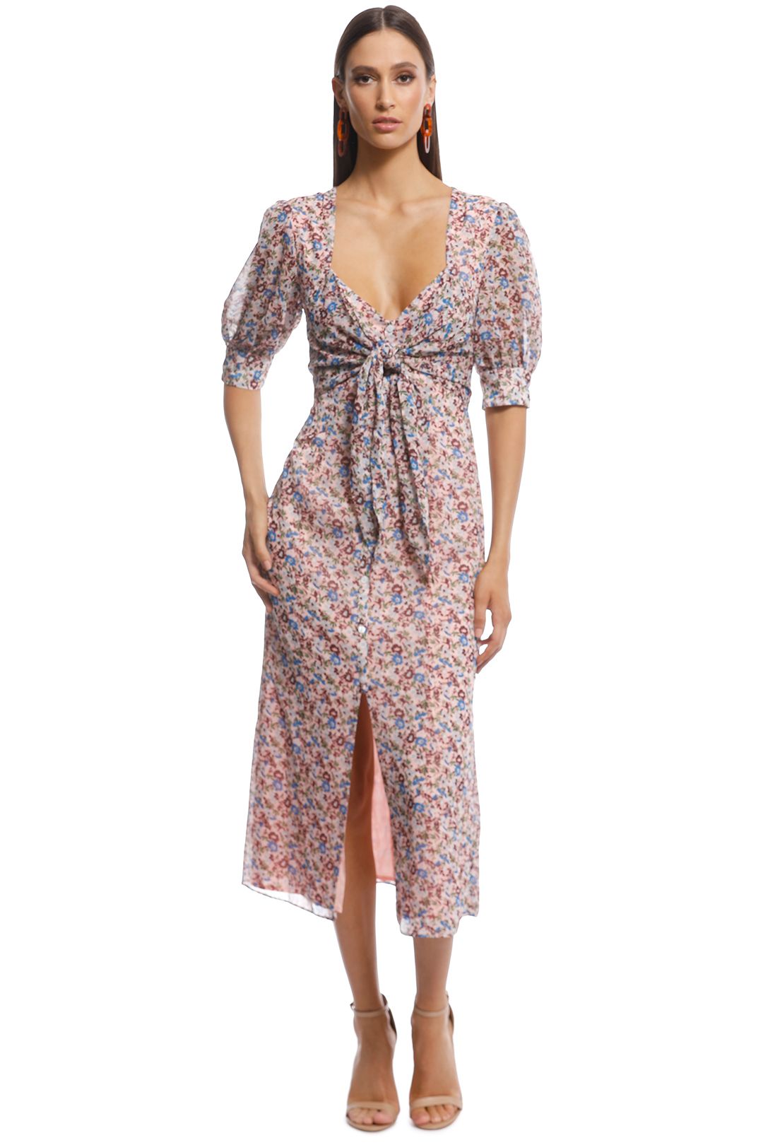 By johnny painted petal ruffle tee dress discount