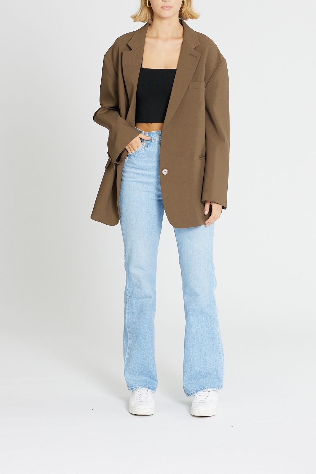 ジャケット・アウター the frankie shop BEA BLAZER Tansy Oversized Blazer - Black – The Frankie Shop
