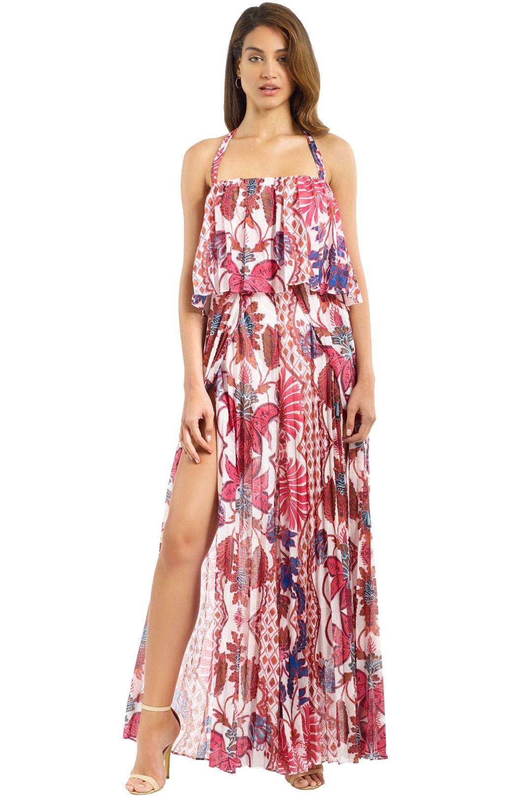 The Jetset Diaries - Lana Floral Jumpsuit - Pink - Front