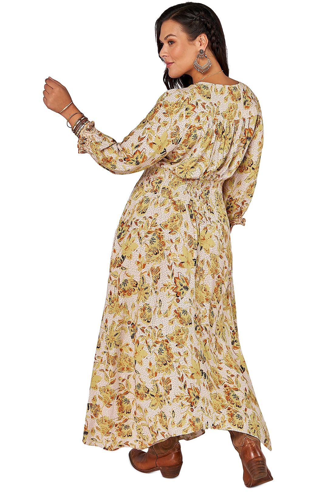 The Poetic Gypsy Gypsy Child Maxi Dress Print Multi Yellow