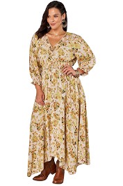 The Poetic Gypsy Gypsy Child Maxi Dress Yellow