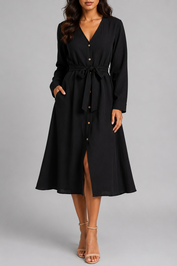 The Shanty Corporation  Natalia Dress - Black