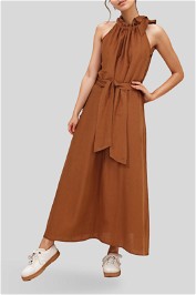 The Shanty Corporation Lucia Dress in Brown
