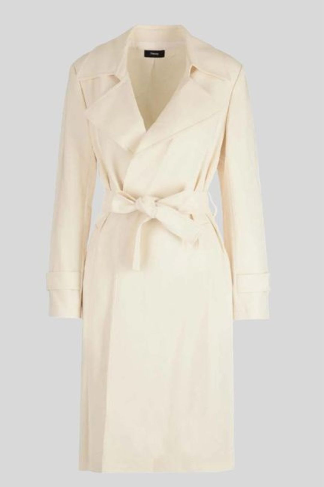 Buy Oaklane Admiral Crepe Trench in Cream Theory GlamCorner