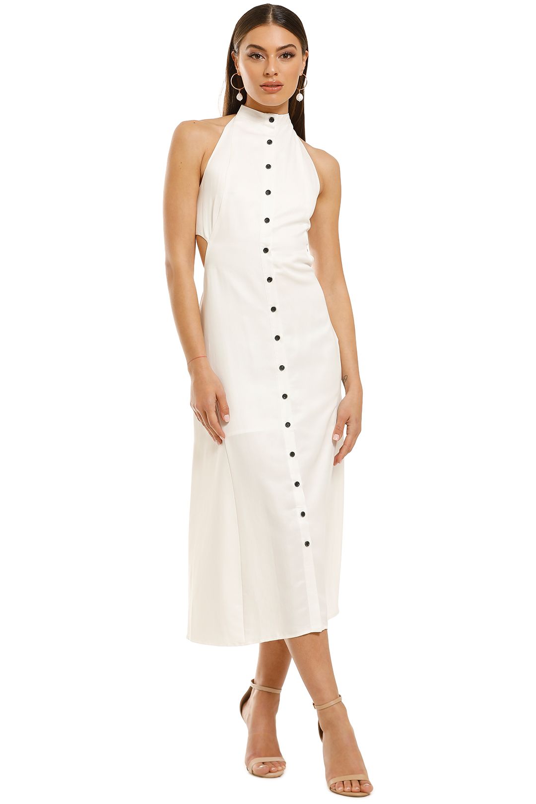 Third-Form-Vice-Versa-Maxi-Dress-White-Front