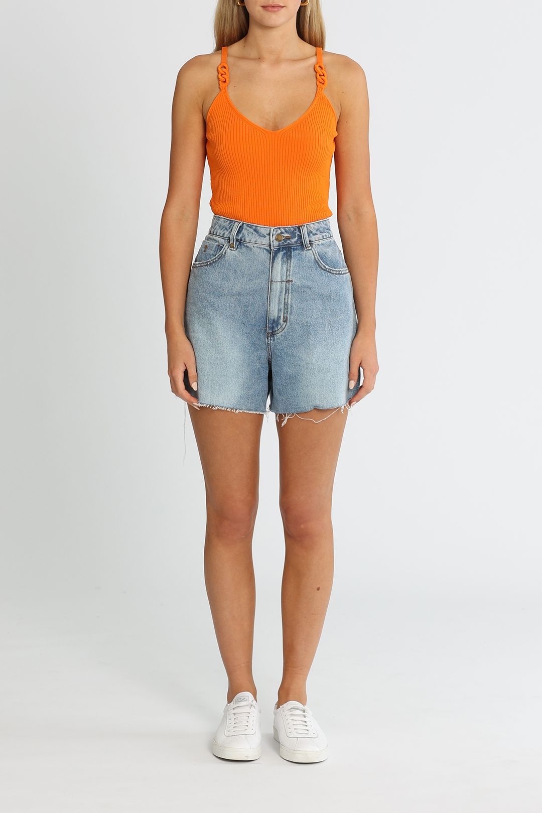 Thrills Erica Aged Blue Denim Short Aged Blue