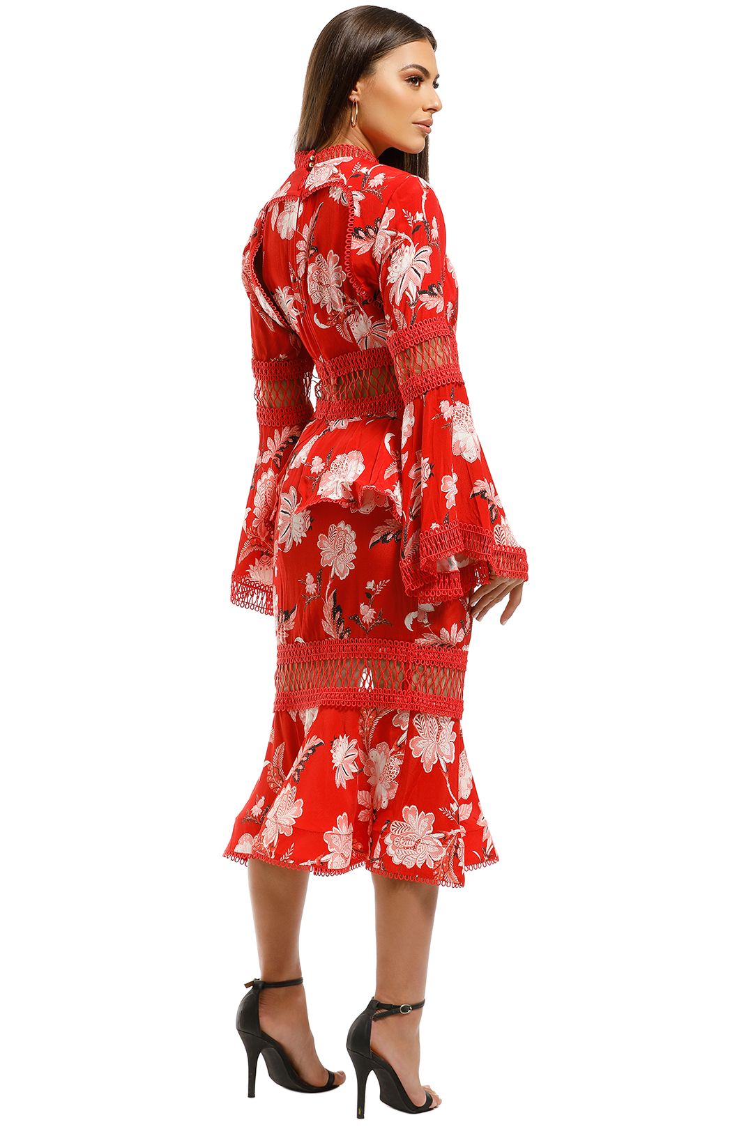 Thurley chintz print midi sales dress