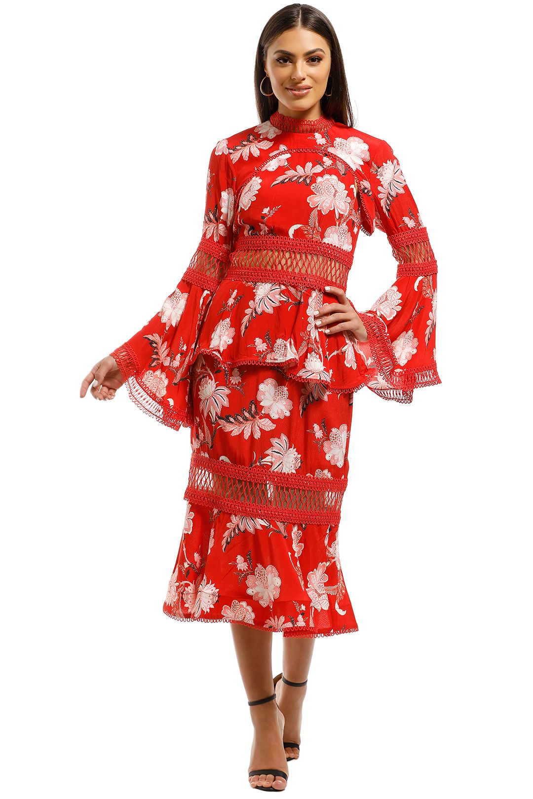 Thurley chintz store print midi dress