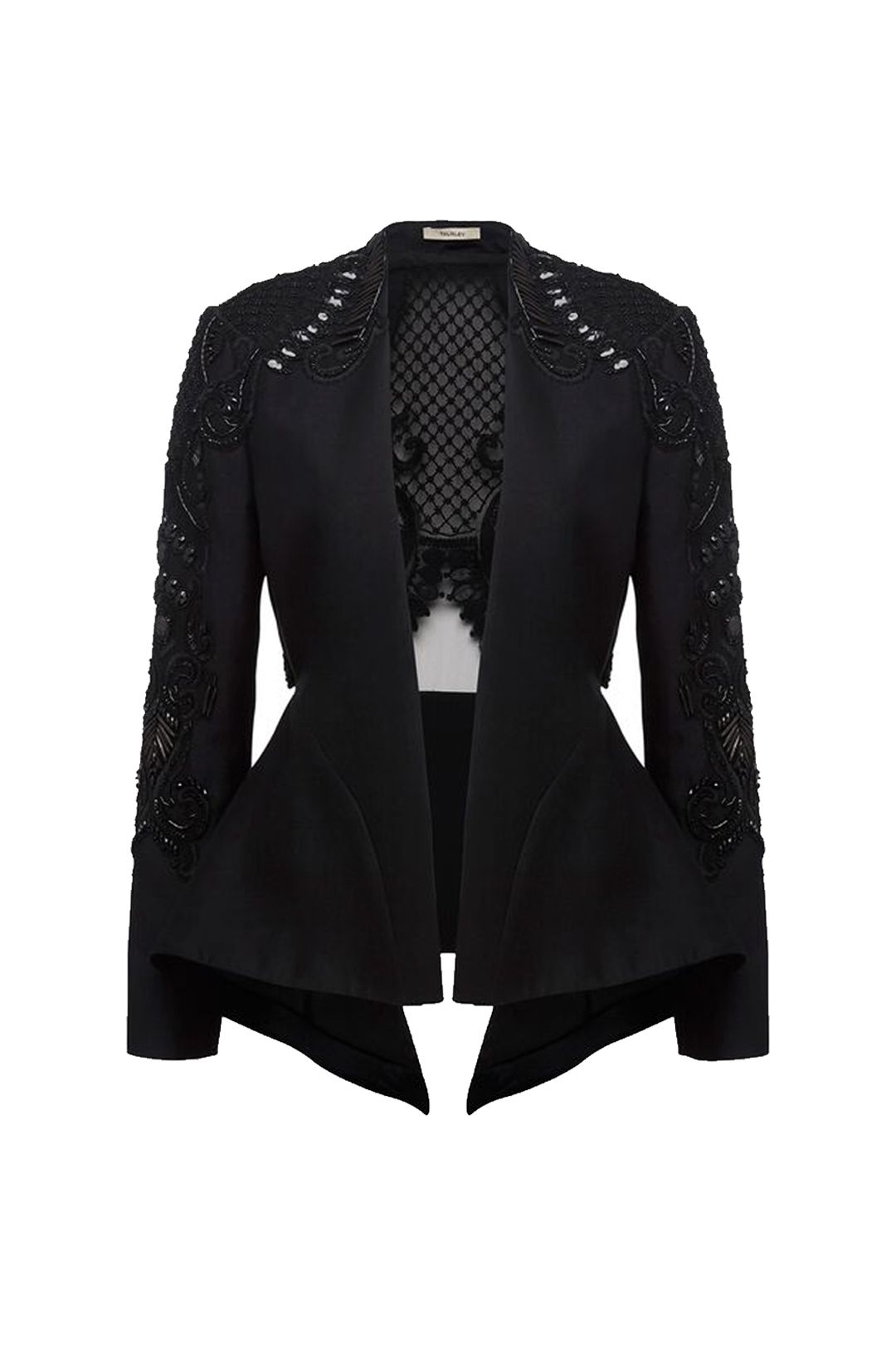 Beaded jacket top evening wear