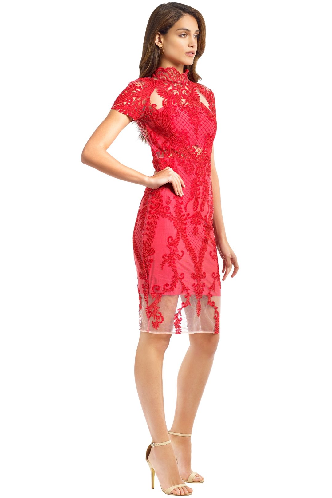 Thurley - Indianna Dress - Red - Side