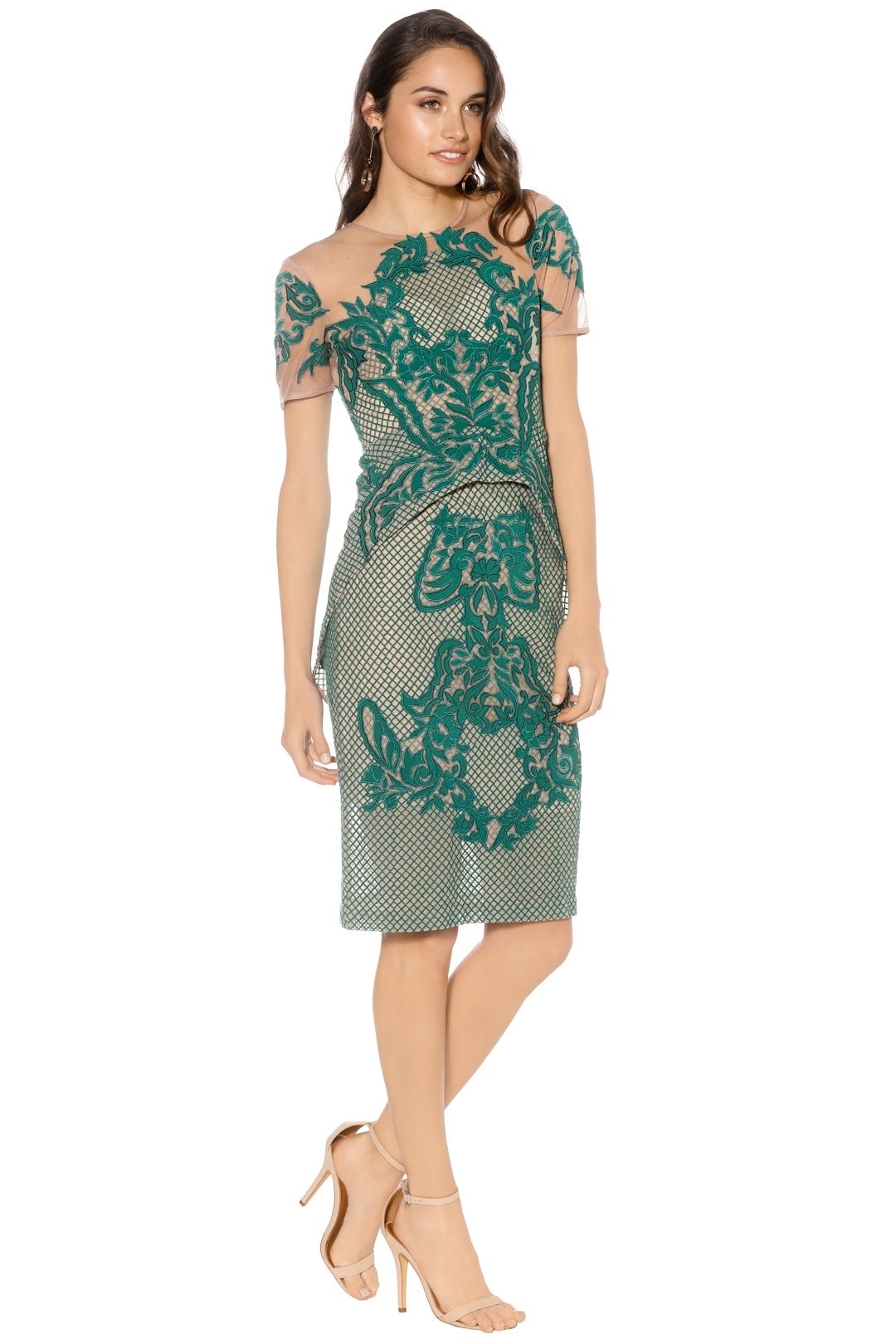 Thurley - Rosetta Stone Dress - Emerald - Side