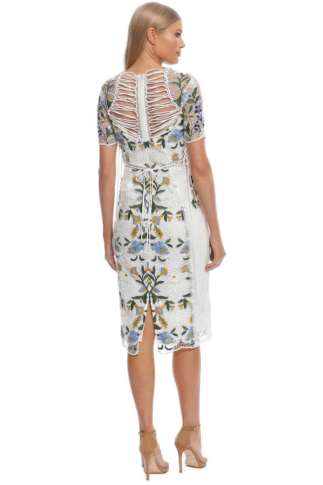 Vasette Lace Midi Dress
