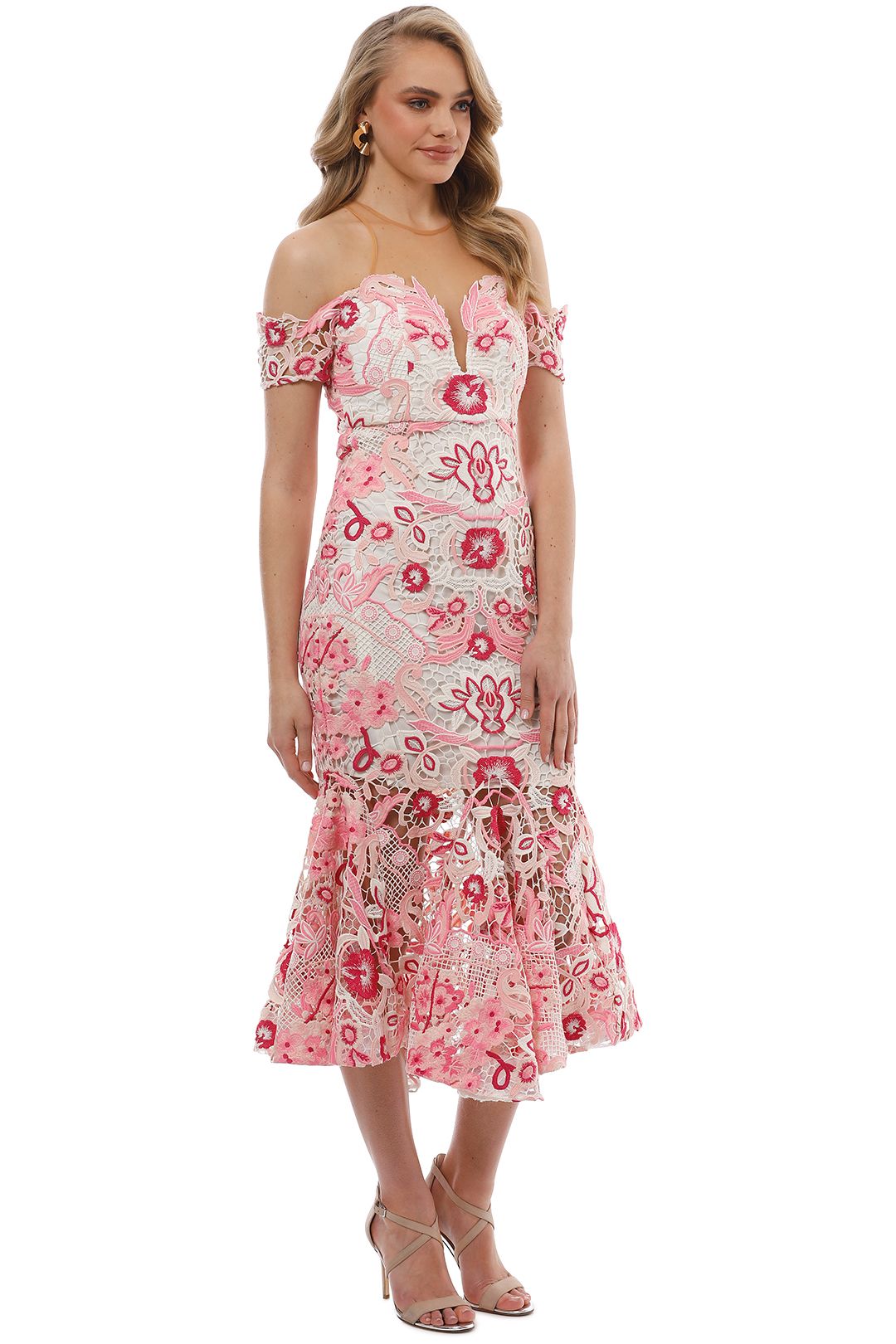 Thurley - Venus Dress - Pink Multi - Side