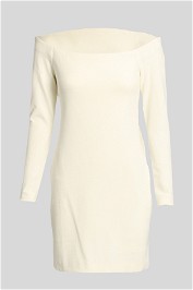 Tibi - Full Sleeve White Mini Dress
