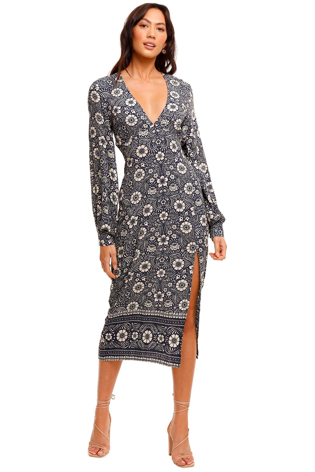 Pasduchas constellation midi dress shop