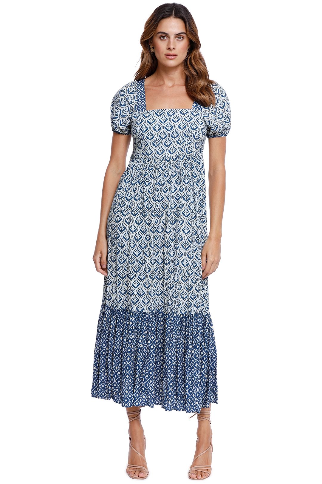 Tigerlily Blue Dress Tigerlily Blue Geometric Pattern Shift Dress