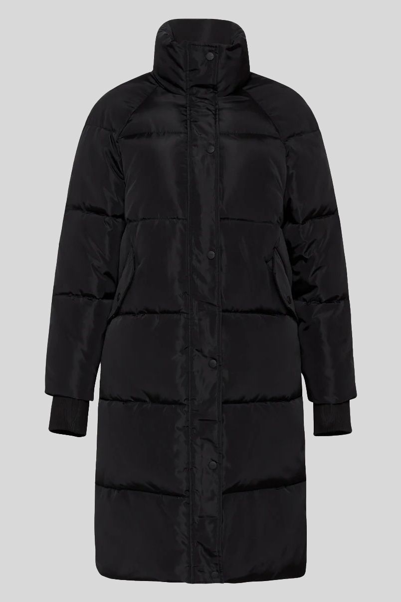 Buy Black Sienna Longline Puffer Jacket Toast Society GlamCorner