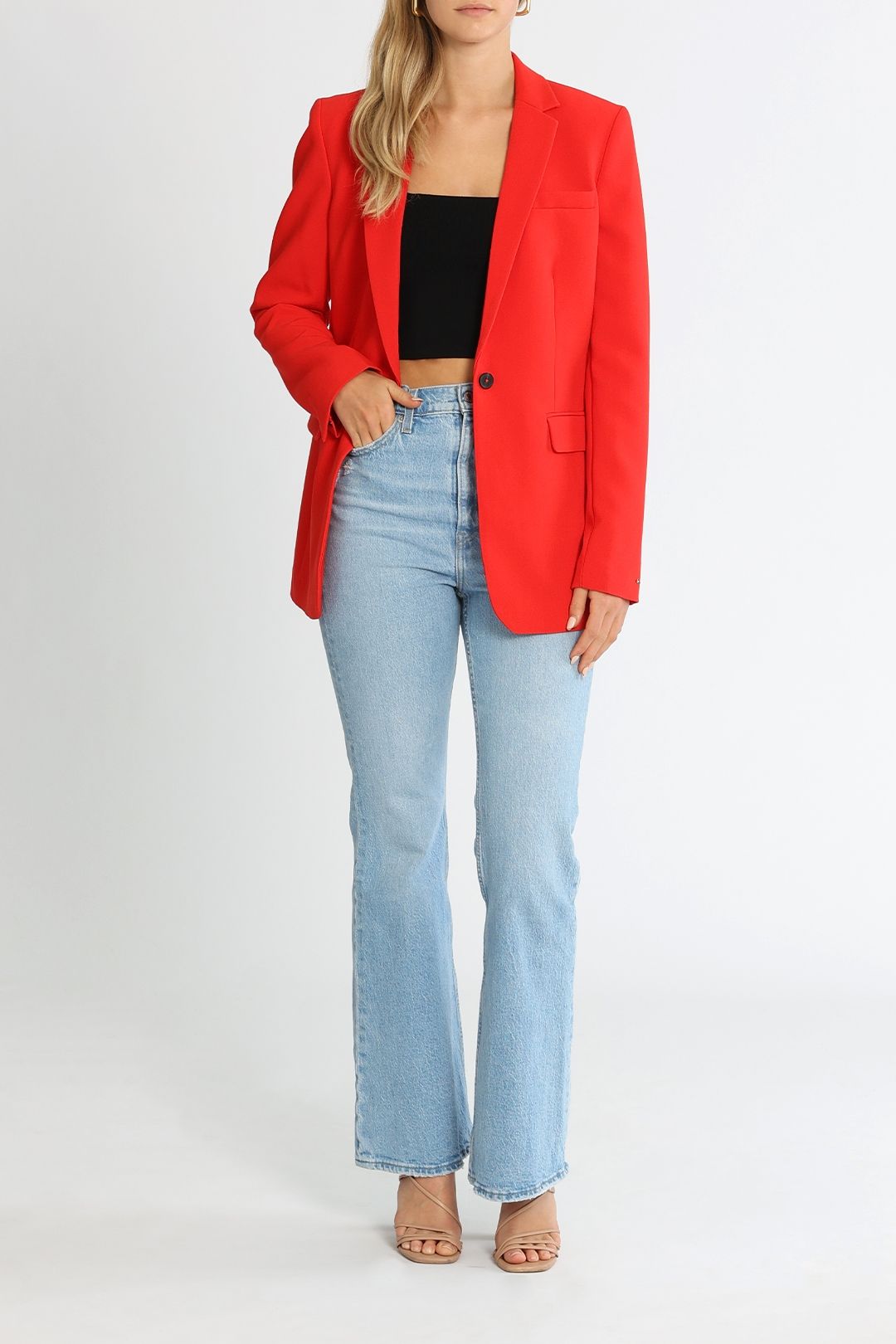 Tommy hilfiger red on sale blazer