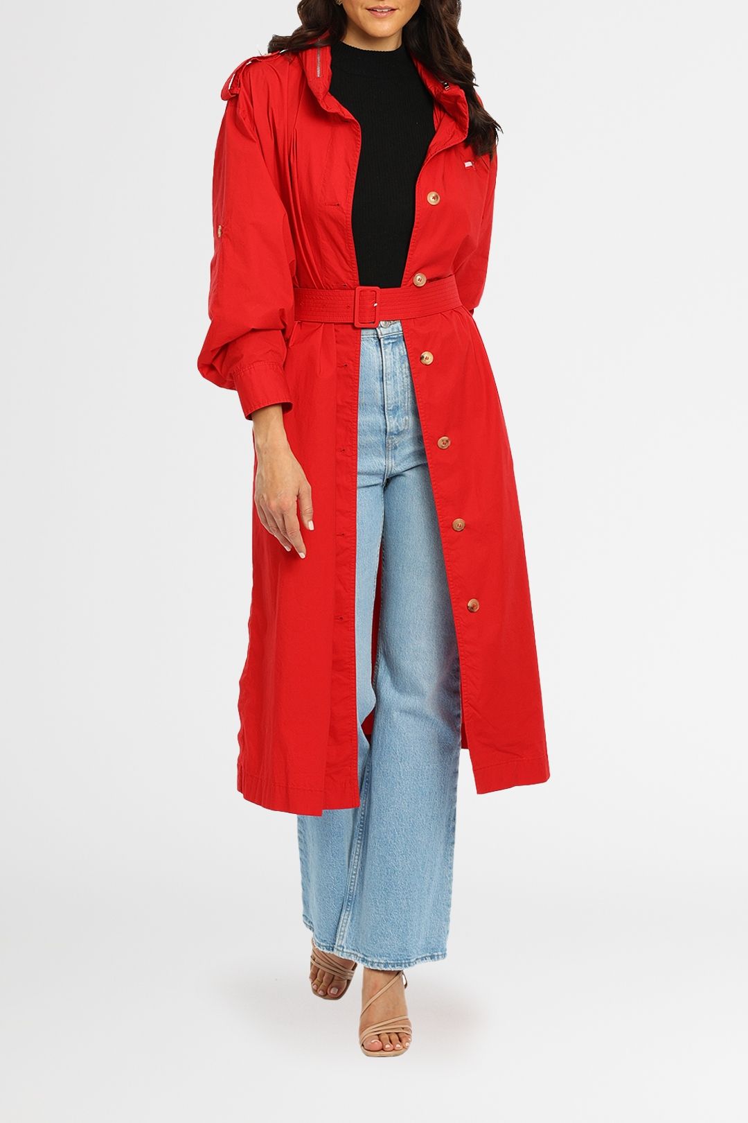 Tommy Hilfiger Icon Fluid Trench Red