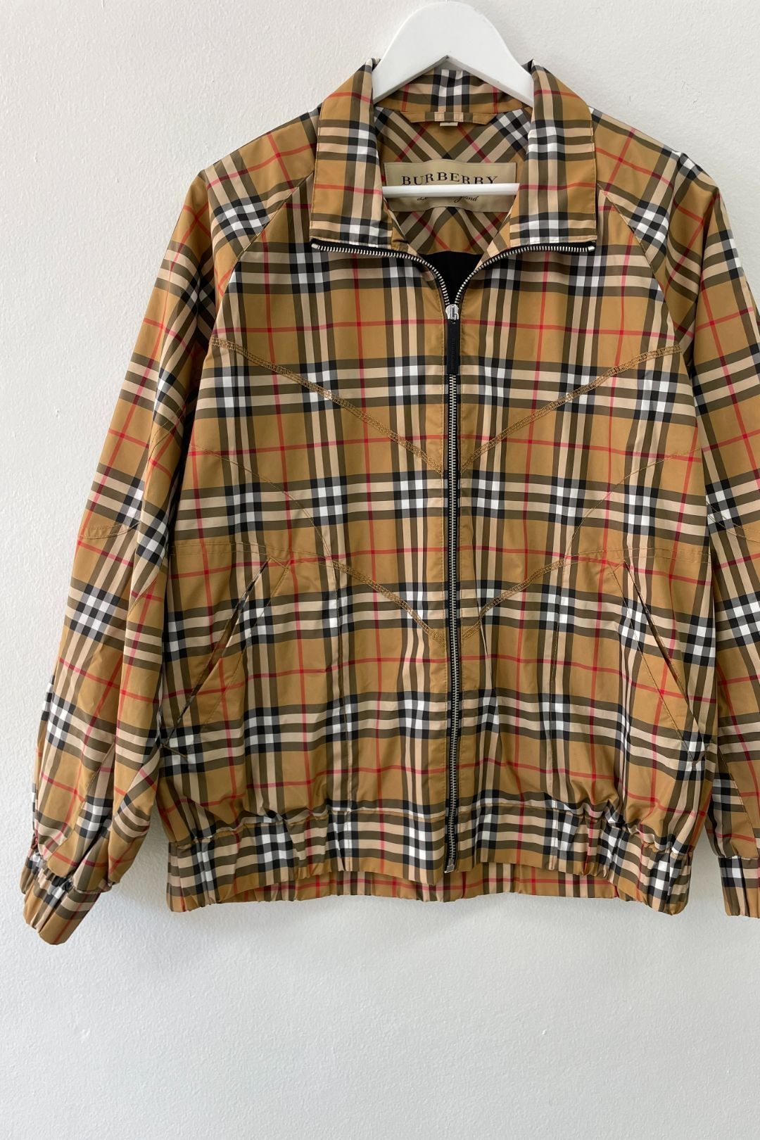 Burberry - Topstitch Detail Vintage Check Harrington Jacket