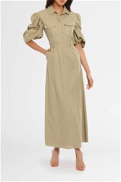 Torannce Explorer Midi Dress Khaki
