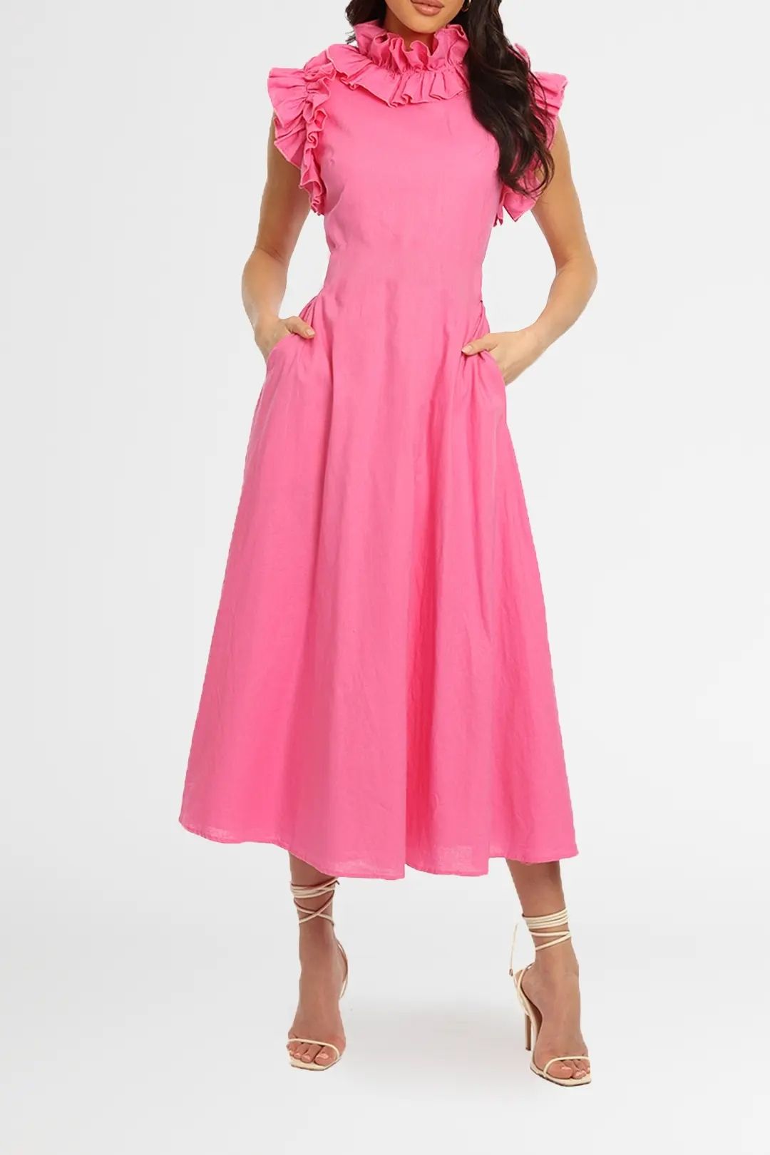 Torannce Sedgwick Dress Pink Midi