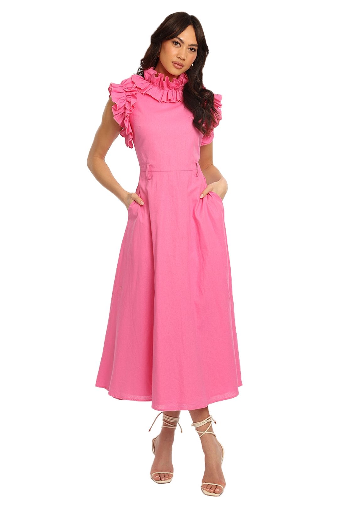 Torannce Sedgwick Dress Pink No Belt