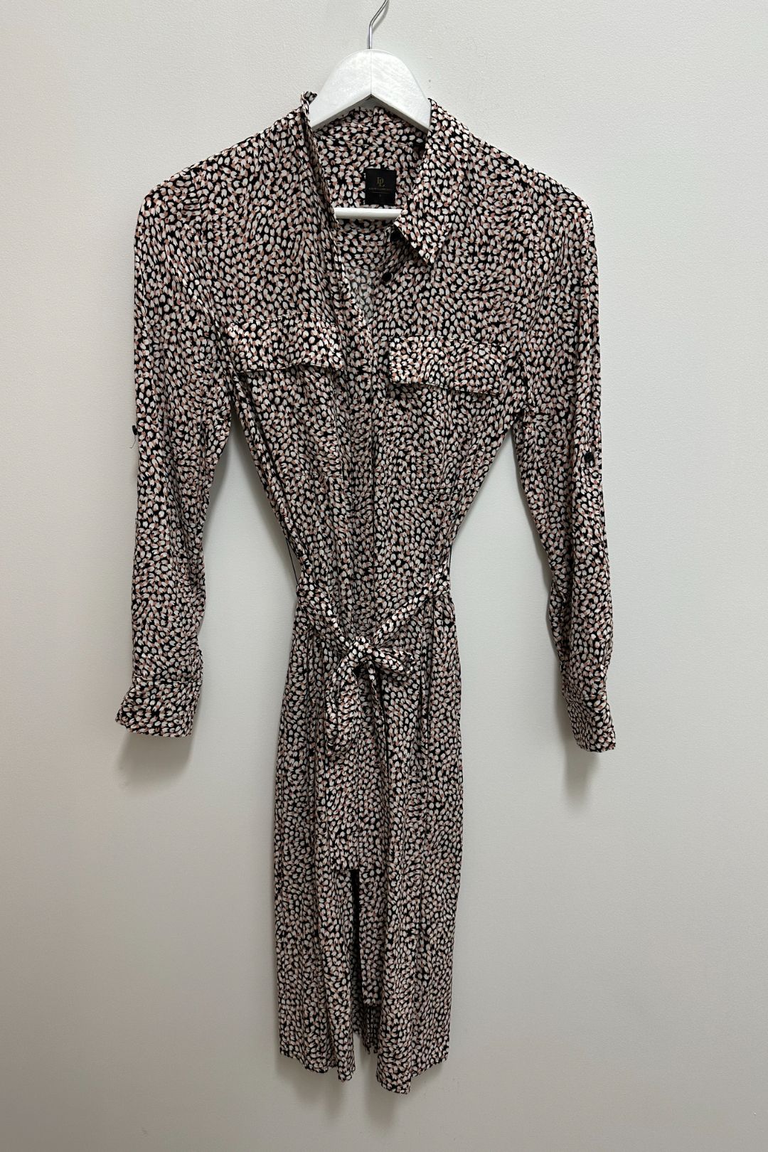 David Lawrence Torrens Abstract Print Shirt Dress