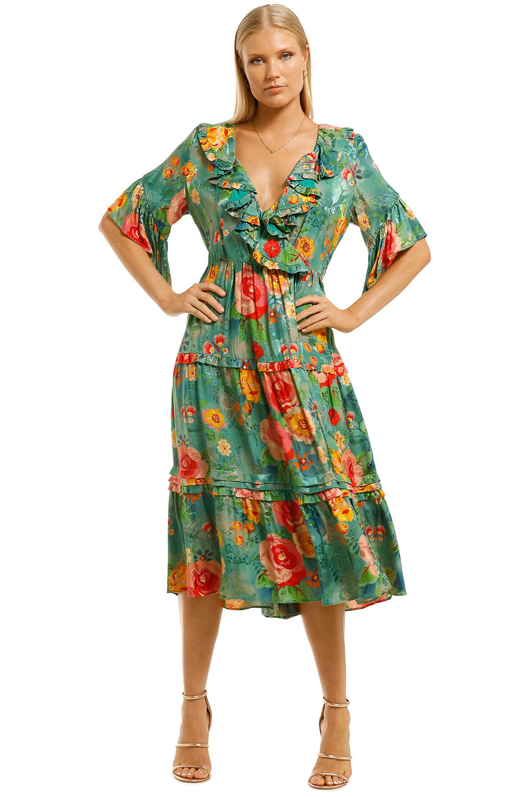 Trelise-Cooper-Never-Tier-Us-Apart-Dress-Teal-Floral-Front