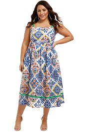 Trelise-Cooper-Postcards-from-Portofino-Dress-Tile-Print-Front