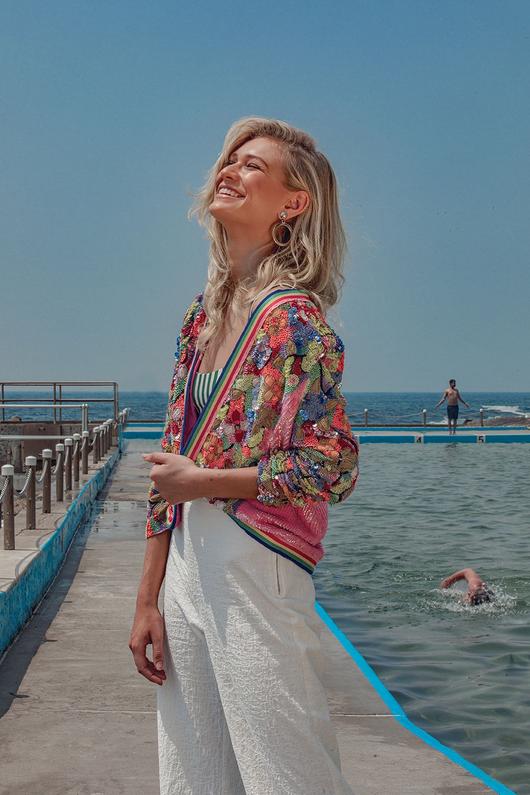 Take Me Places Jacket in Rainbow by Trelise Cooper for Hire GlamCorner