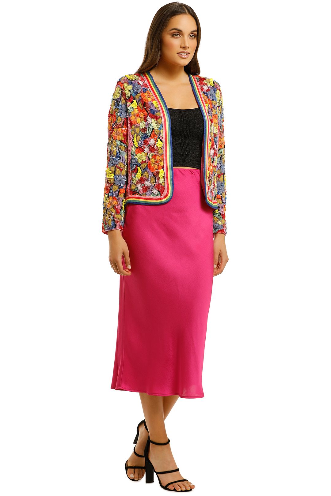 Take Me Places Jacket in Rainbow by Trelise Cooper for Hire GlamCorner