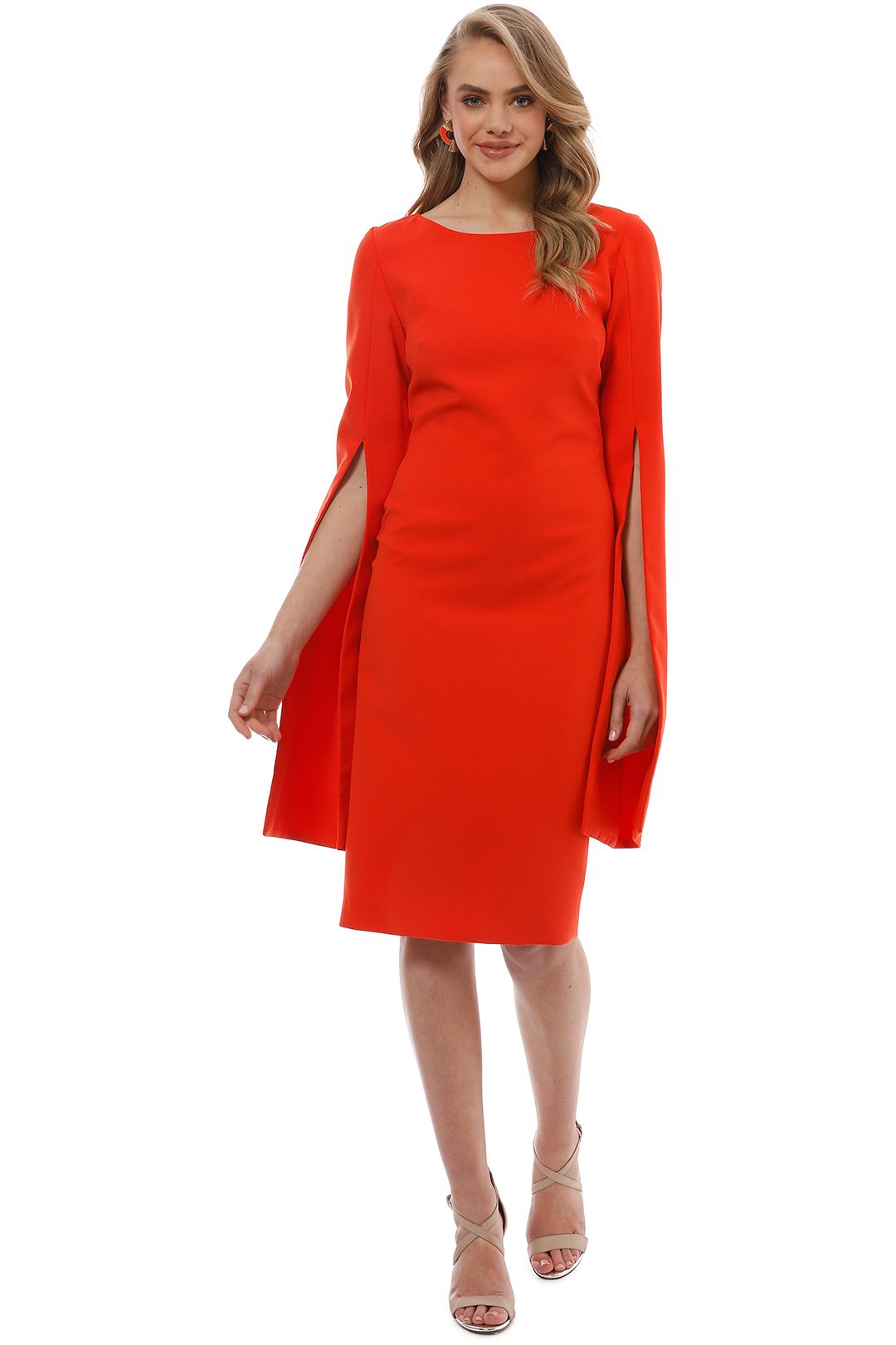 Trelise Cooper - Up Your Sleeve Dress - Tangerine - Front