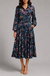 Portmans Tropical Shirt Midi Dress