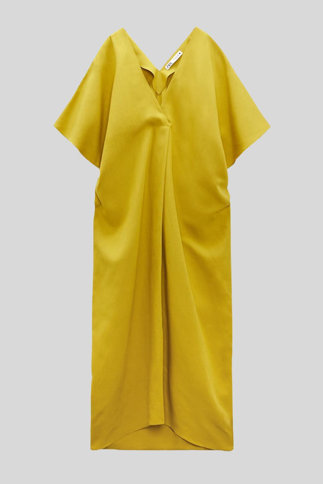 chinese dress ladies ZARA. Yellow dress with linen T.xs – Hibuy market main image 1