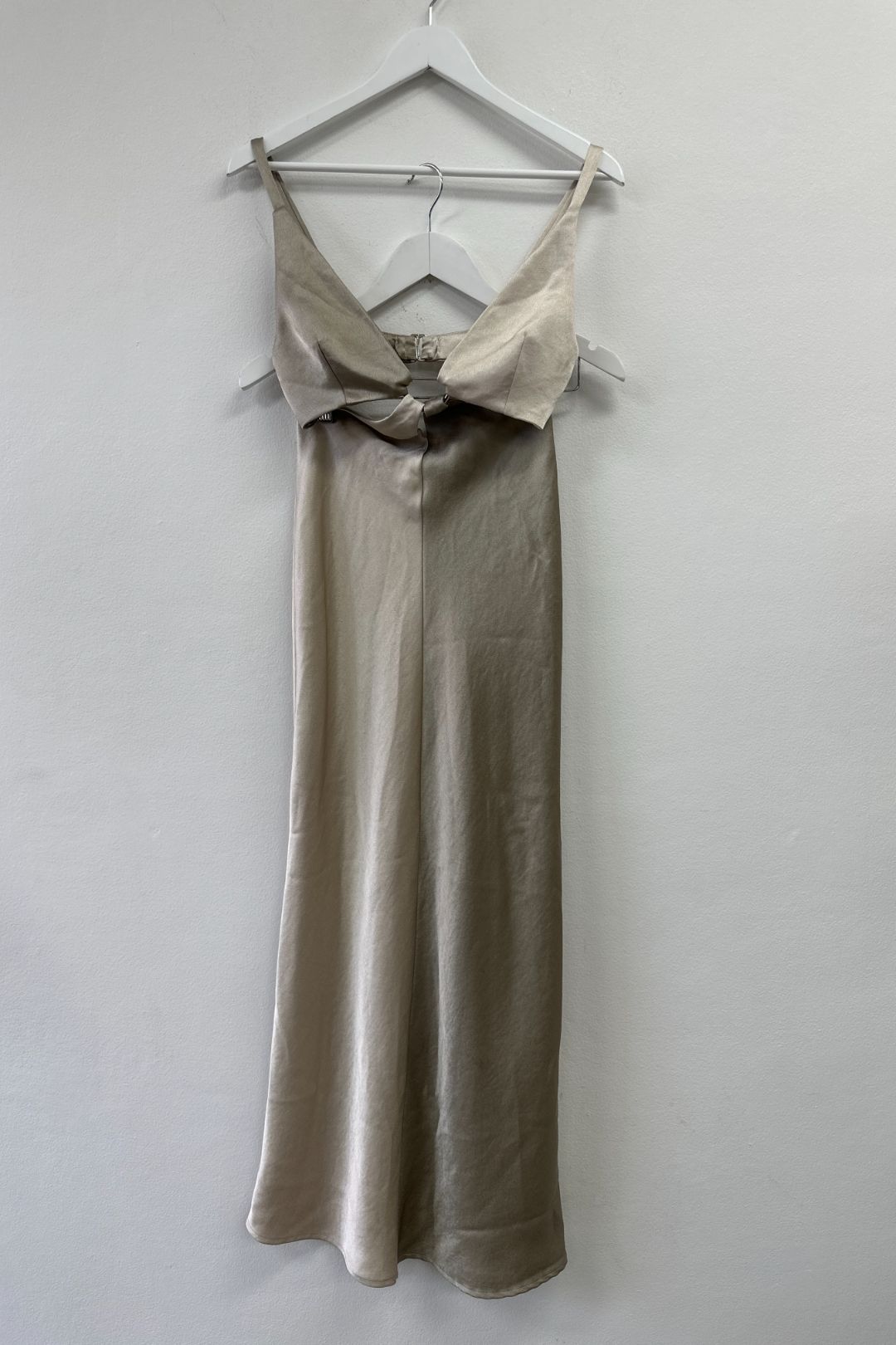 Buy Two Tone Grey Felix V Maxi Dress | Bec and Bridge | GlamCorner