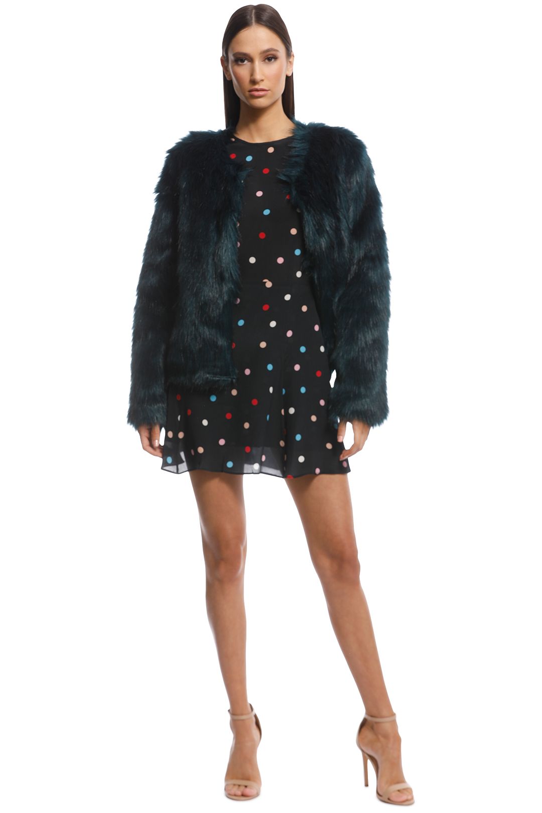 Unreal Dream Jacket in Emerald by Unreal Fur for Hire GlamCorner