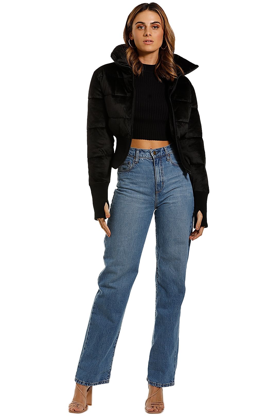 Unreal Fur Amsterdam Puffer Jacket Suede