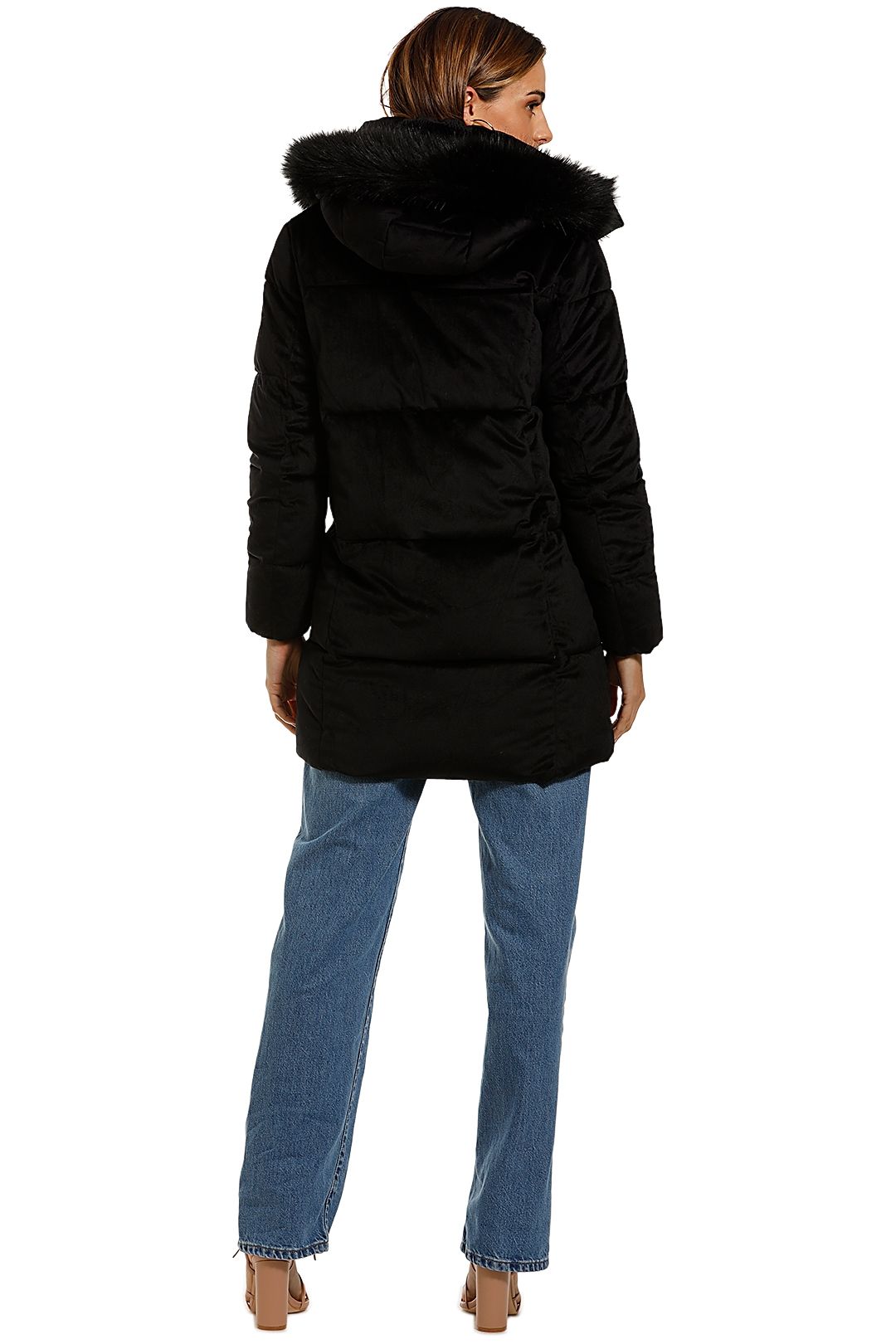 Hire Black Star Coat Unreal Fur GlamCorner