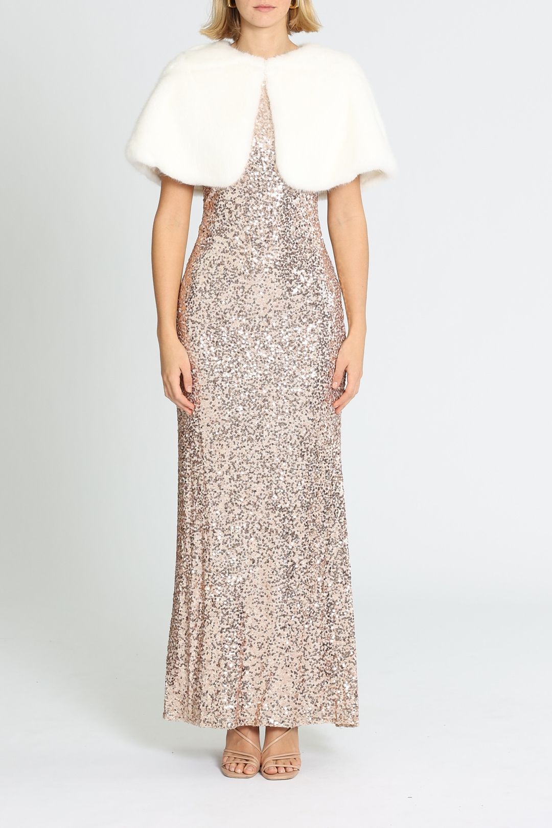 Unreal Fur Love Me Tender Capelet Ivory