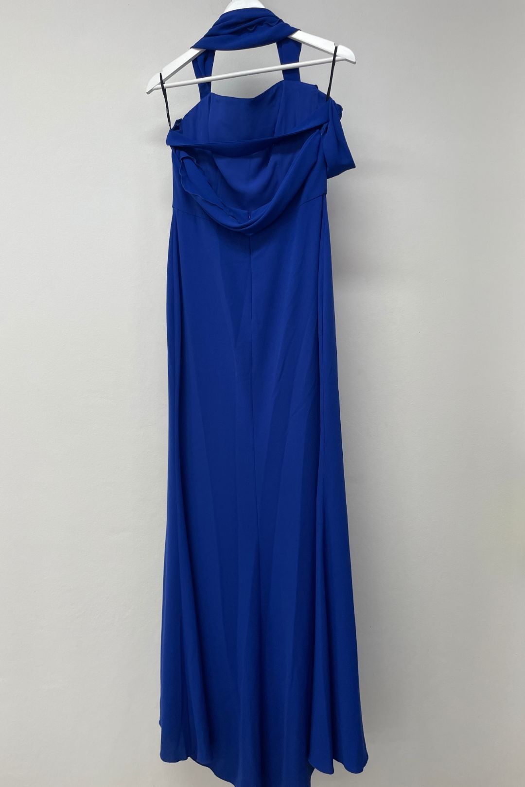 Vera Wang Bride - Andree Draped Silk Blue Dress