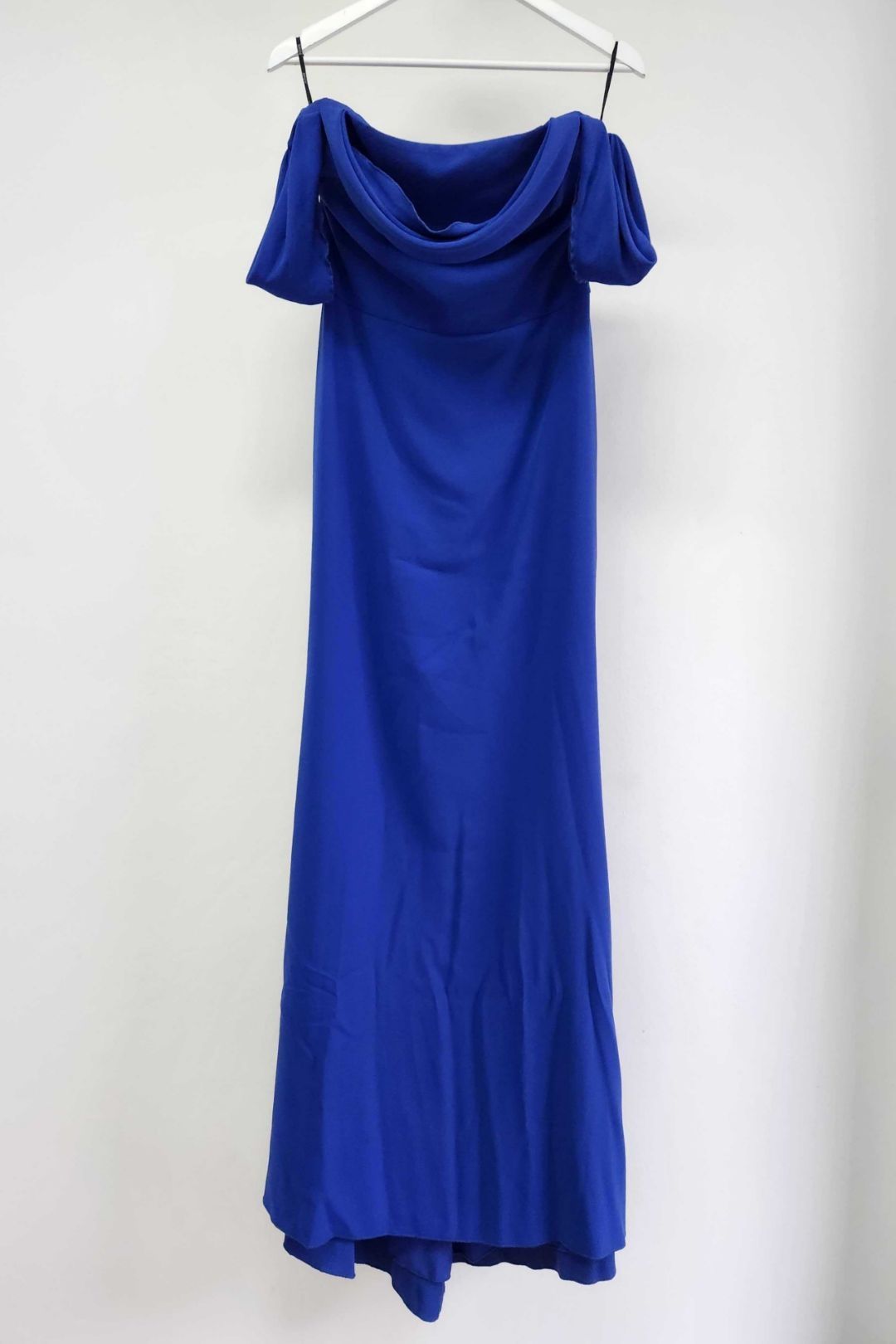 Vera Wang Bride - Andree Draped Silk Blue Dress