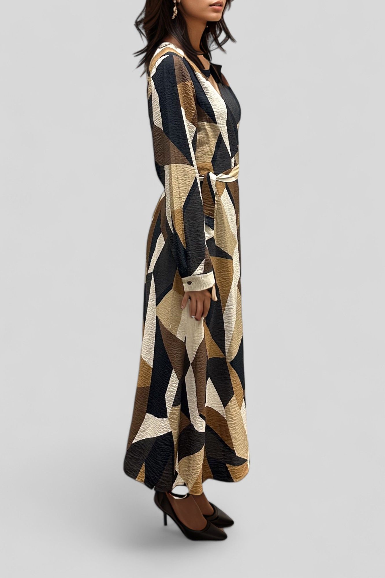 slim fit dress slacks BRIELLE DRESS (GOLD)  Mode Mwah