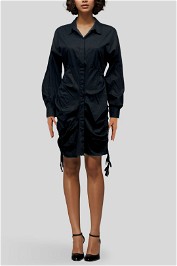 Vero Moda Black Mini Buttoned Shirt Dress